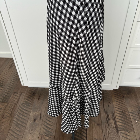 Black and White Wrap Dress, Sz M - Picture 6 of 10